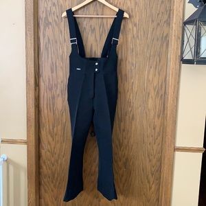 Vintage Gerry‎ snow overalls black wool blend